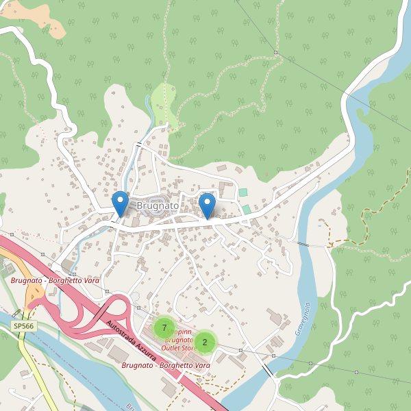 Thumbnail mappa parcheggi di Brugnato