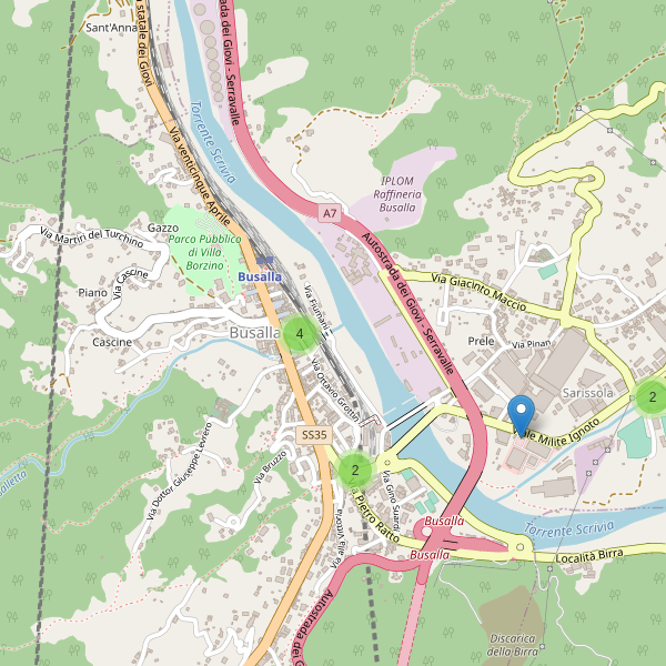 Thumbnail mappa parcheggi di Busalla
