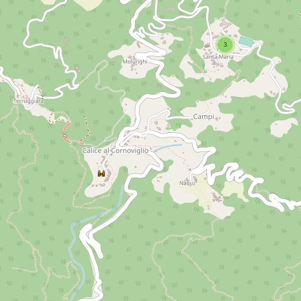 Thumbnail mappa parcheggi di Calice al Cornoviglio
