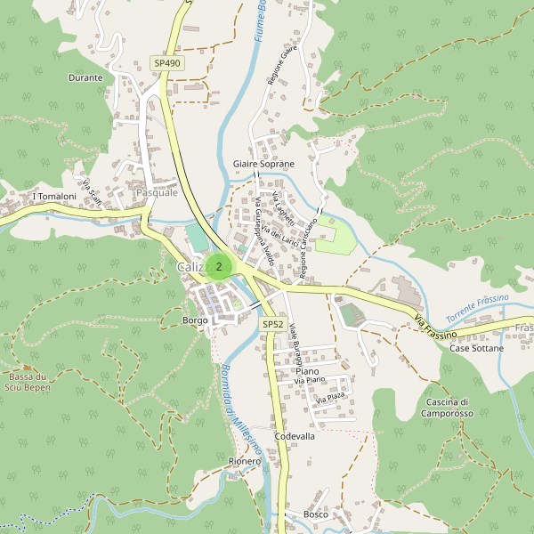 Thumbnail mappa parcheggi di Calizzano