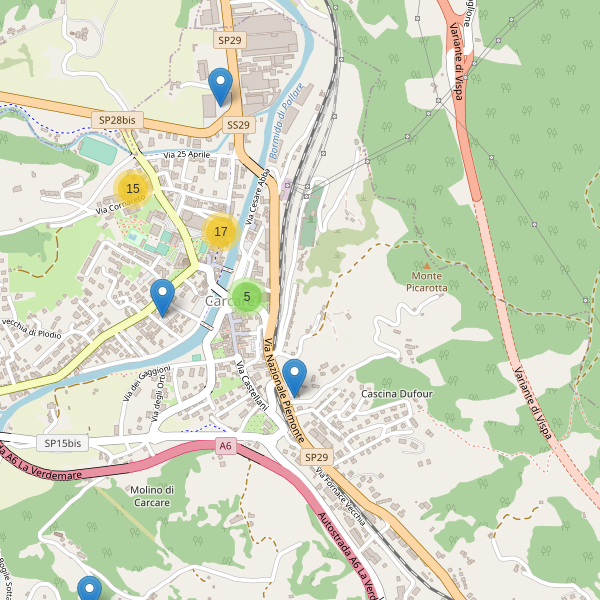 Thumbnail mappa parcheggi di Carcare