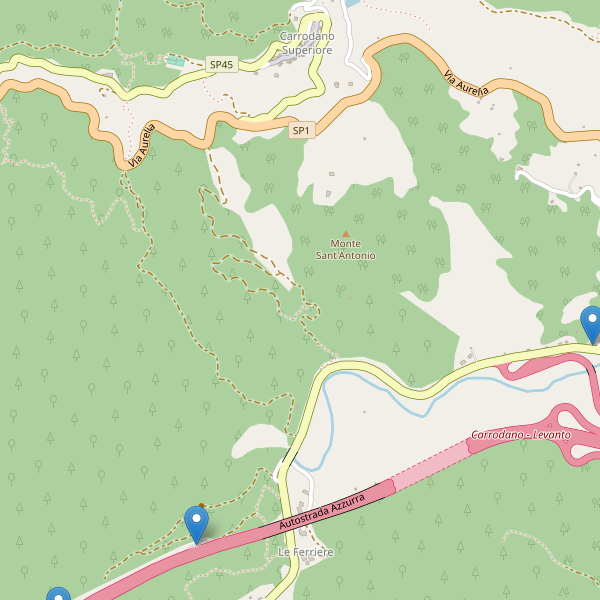 Thumbnail mappa parcheggi di Carrodano