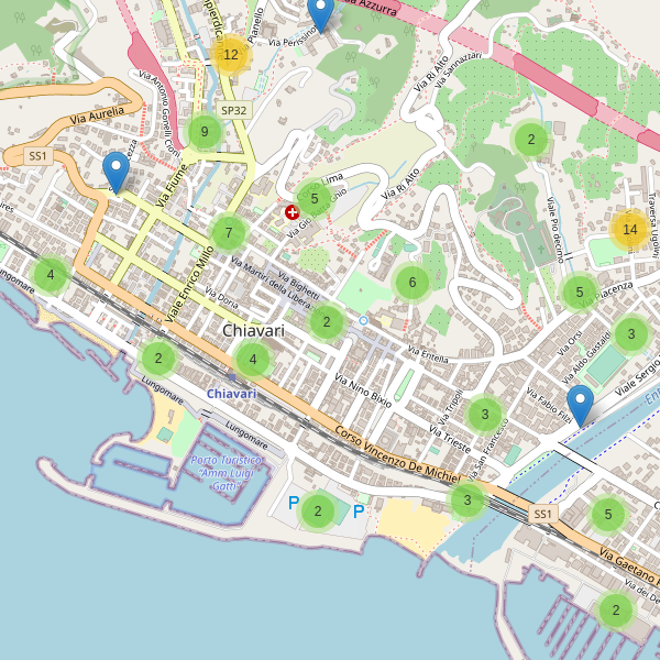 Thumbnail mappa parcheggi di Chiavari
