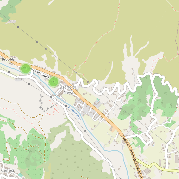 Thumbnail mappa parcheggi di Cisano sul Neva