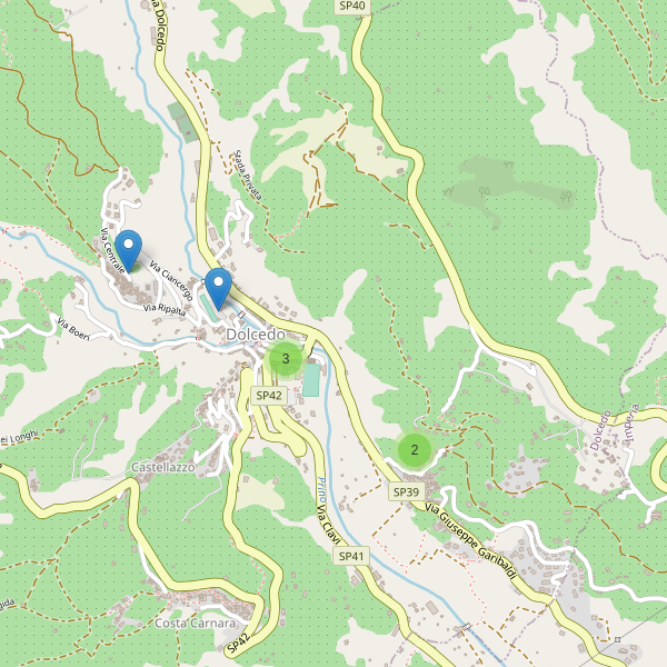 Thumbnail mappa parcheggi di Dolcedo