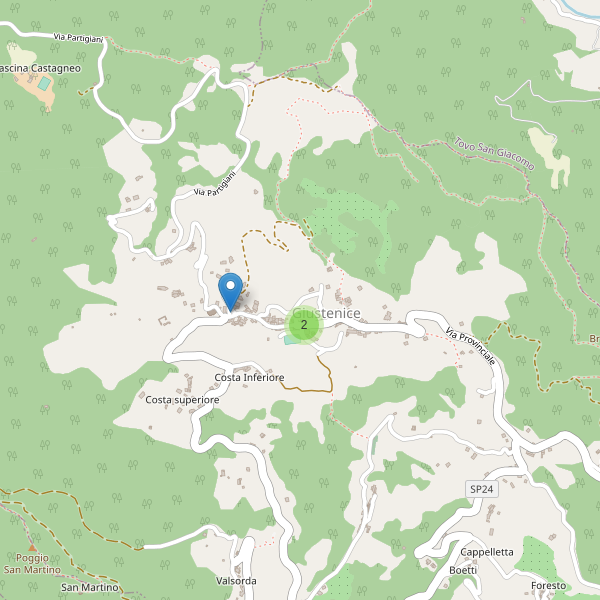 Thumbnail mappa parcheggi di Giustenice