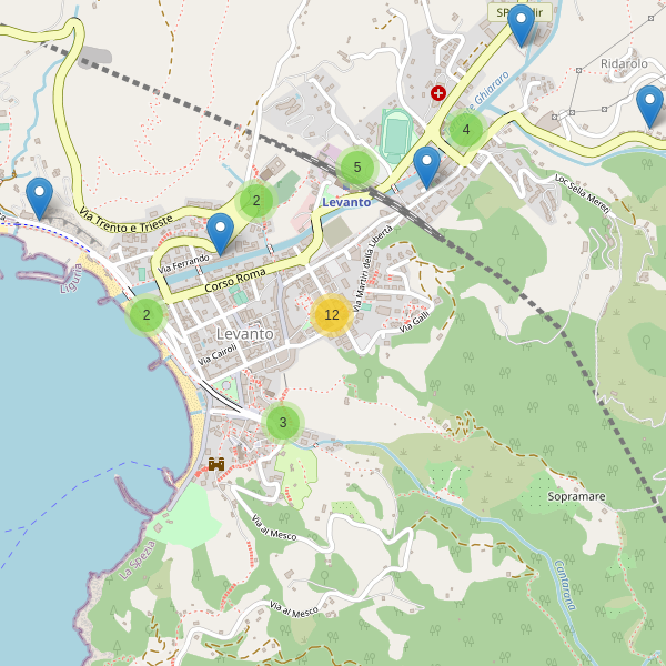 Thumbnail mappa parcheggi di Levanto