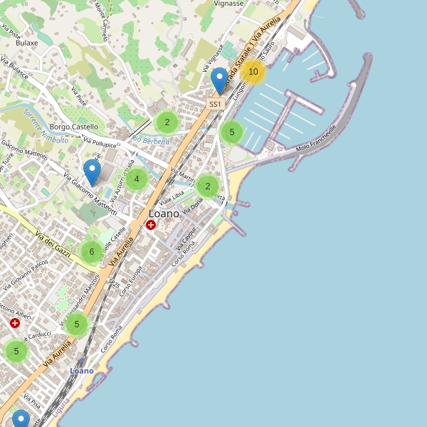Thumbnail mappa parcheggi di Loano