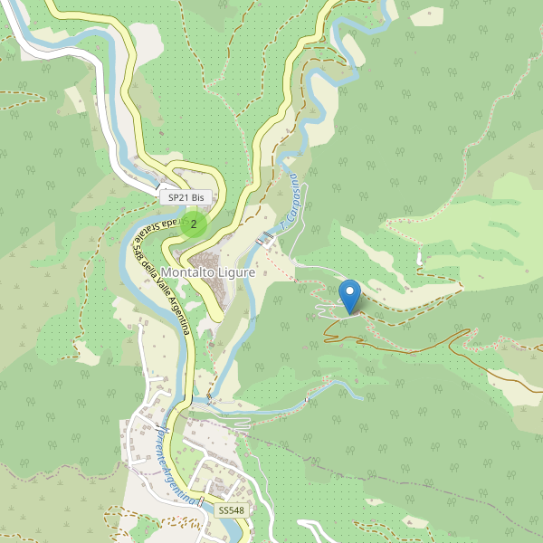 Thumbnail mappa parcheggi di Montalto Ligure
