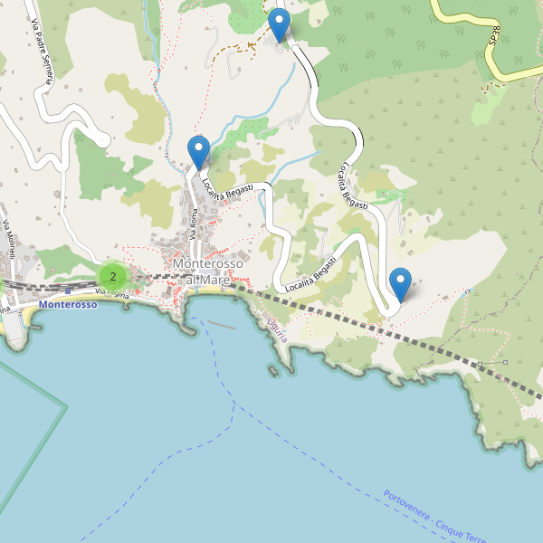 Thumbnail mappa parcheggi di Monterosso al Mare