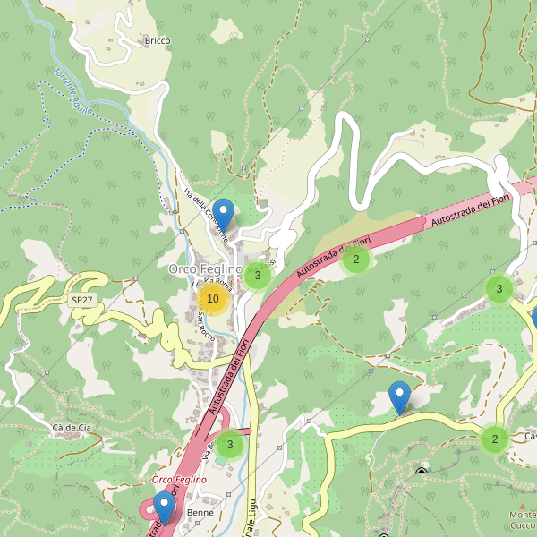 Thumbnail mappa parcheggi di Orco Feglino