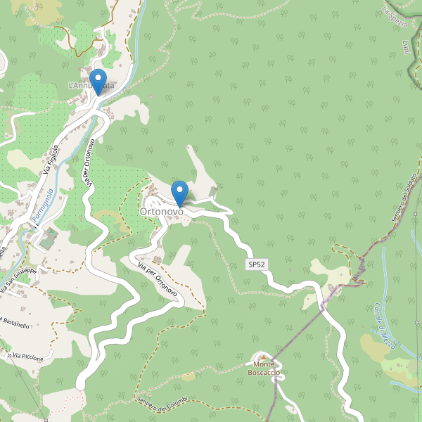 Thumbnail mappa parcheggi di Ortonovo