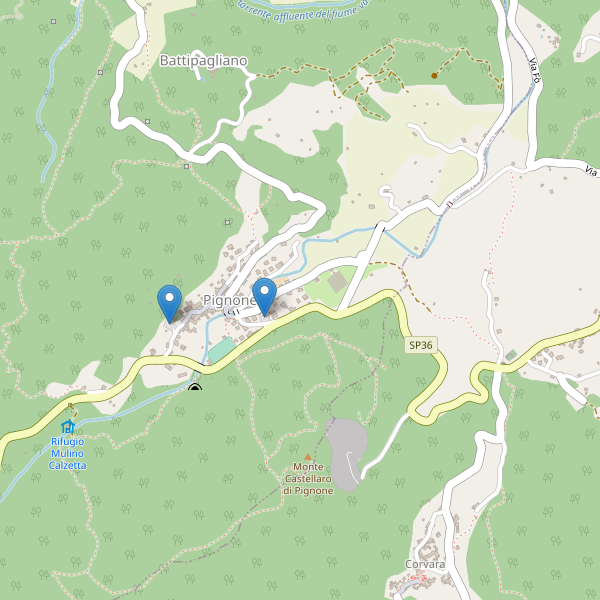 Thumbnail mappa parcheggi di Pignone