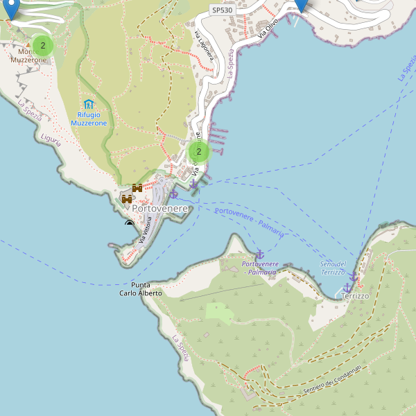 Thumbnail mappa parcheggi di Portovenere
