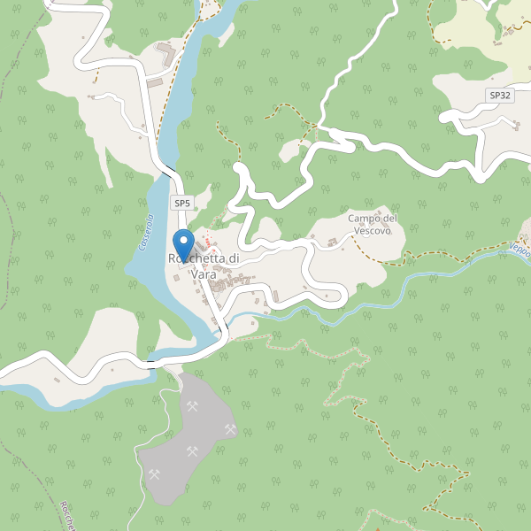 Thumbnail mappa parcheggi di Rocchetta di Vara