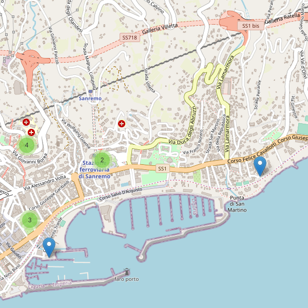 Thumbnail mappa parcheggi di Sanremo