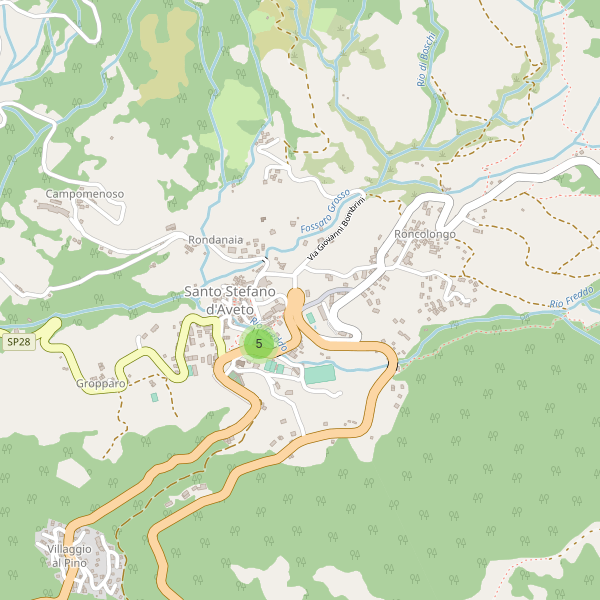 Thumbnail mappa parcheggi di Santo Stefano d'Aveto