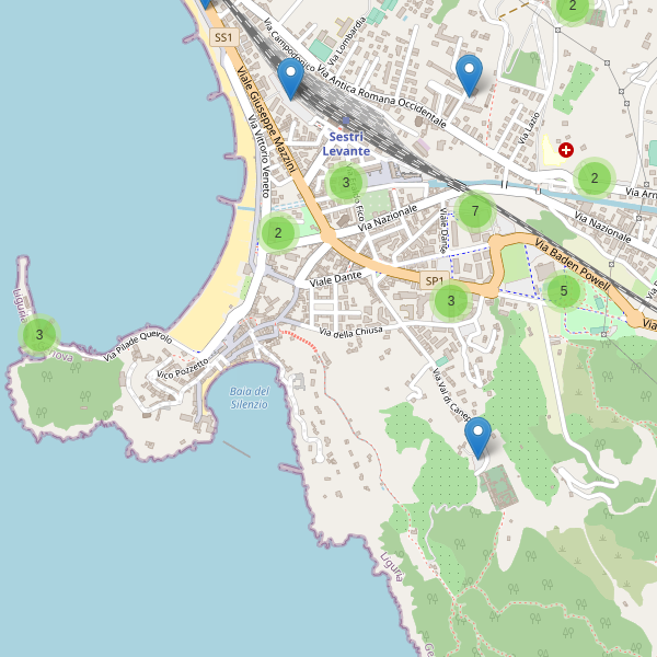 Thumbnail mappa parcheggi di Sestri Levante