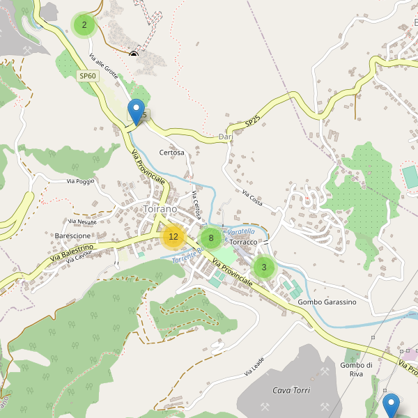 Thumbnail mappa parcheggi di Toirano