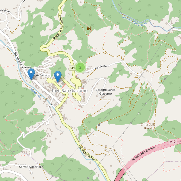 Thumbnail mappa parcheggi di Tovo San Giacomo