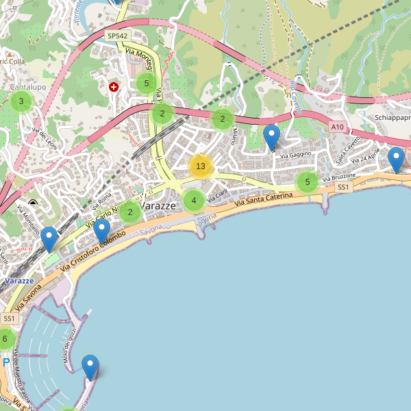 Thumbnail mappa parcheggi di Varazze