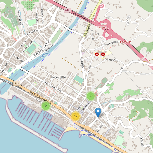 Thumbnail mappa ristoranti di Lavagna