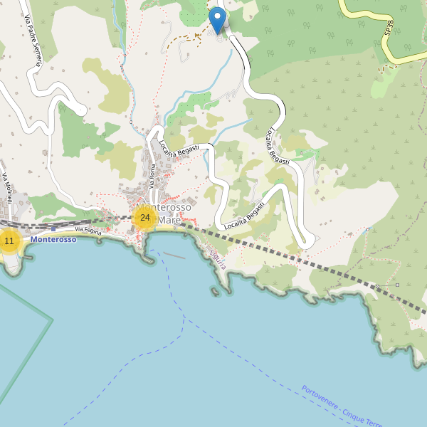 Thumbnail mappa ristoranti di Monterosso al Mare