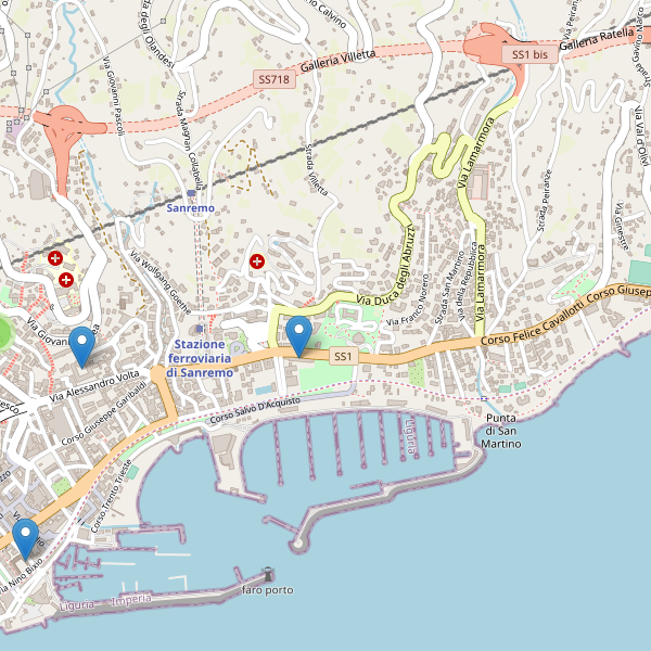 Thumbnail mappa scuole di Sanremo