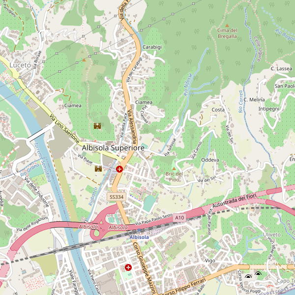 Thumbnail mappa stazioni di Albisola Superiore
