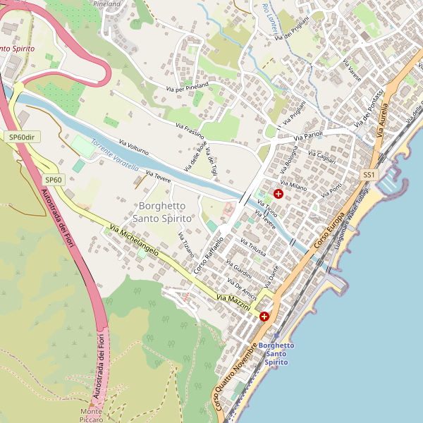Thumbnail mappa stazioni di Borghetto Santo Spirito