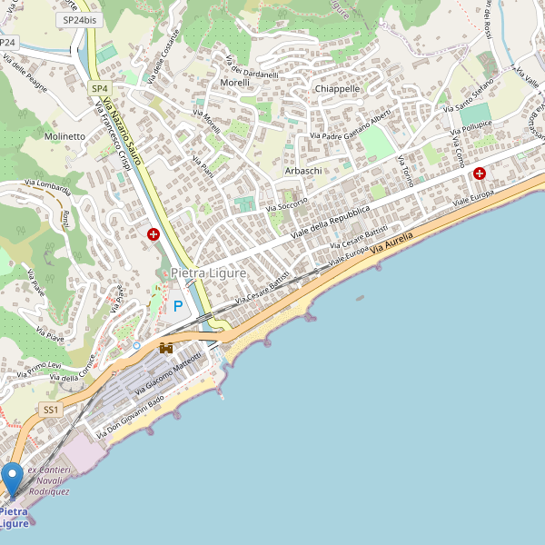 Thumbnail mappa stazioni di Pietra Ligure