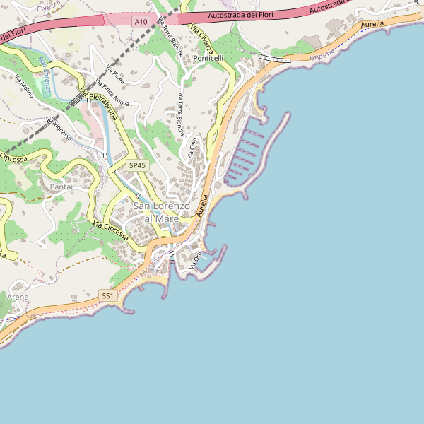 Thumbnail mappa stazioni di San Lorenzo al Mare