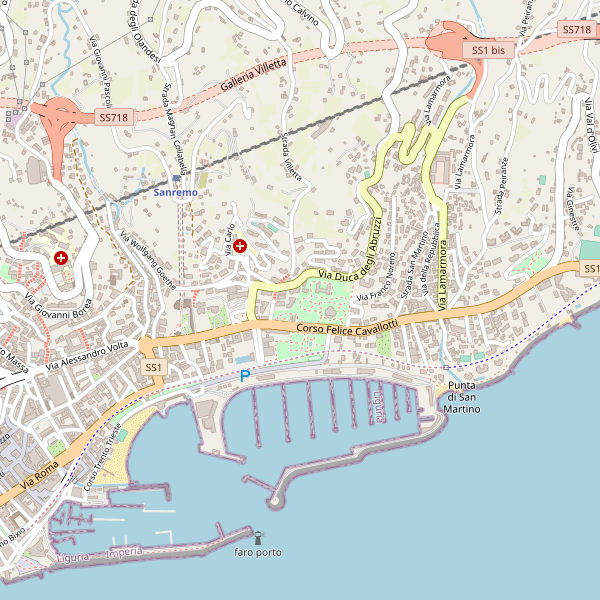 Thumbnail mappa stazioni di Sanremo