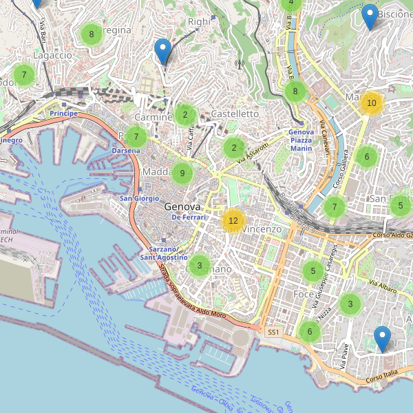 Thumbnail mappa supermercati di Genova