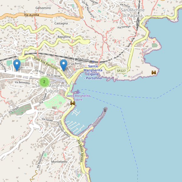 Thumbnail mappa supermercati di Santa Margherita Ligure