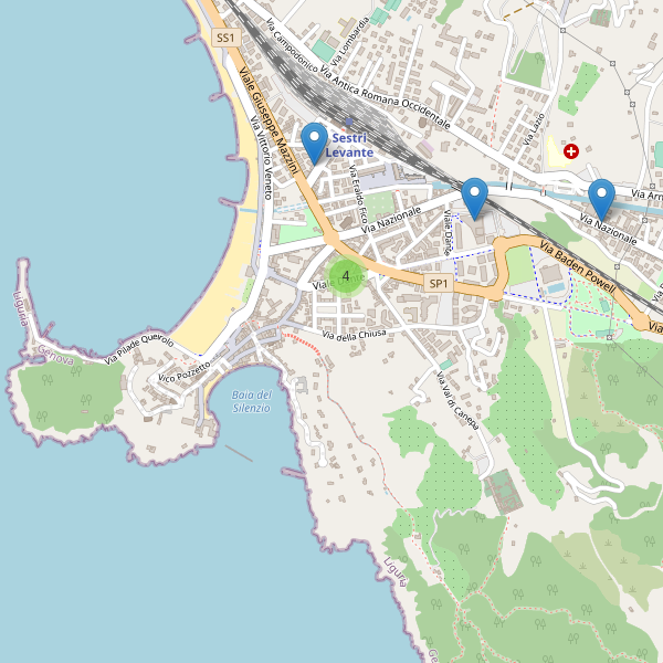 Thumbnail mappa supermercati di Sestri Levante