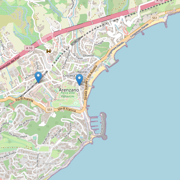 Thumbnail mappa taxi di Arenzano