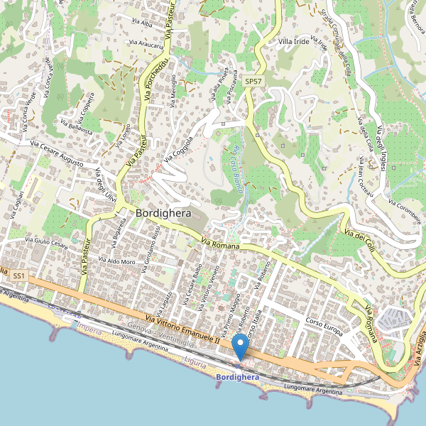 Thumbnail mappa taxi di Bordighera