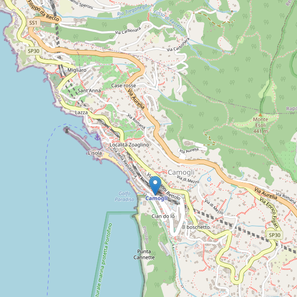 Thumbnail mappa taxi di Camogli