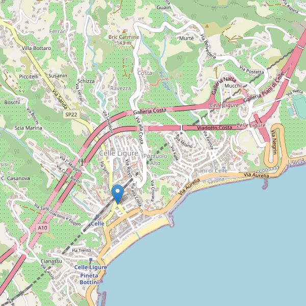 Thumbnail mappa taxi di Celle Ligure