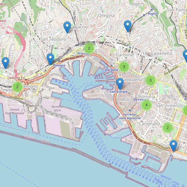Thumbnail mappa taxi di Genova