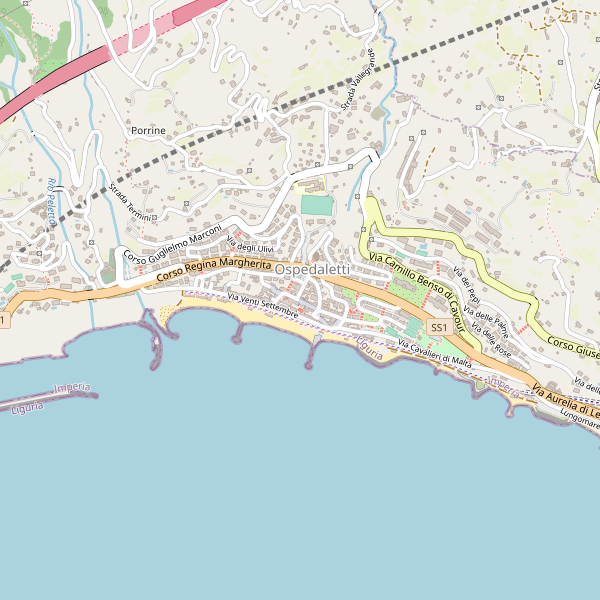 Thumbnail mappa taxi di Ospedaletti