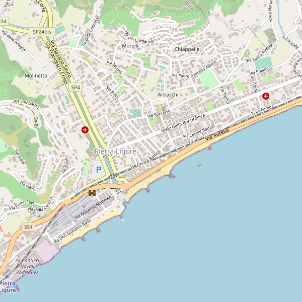 Thumbnail mappa taxi di Pietra Ligure