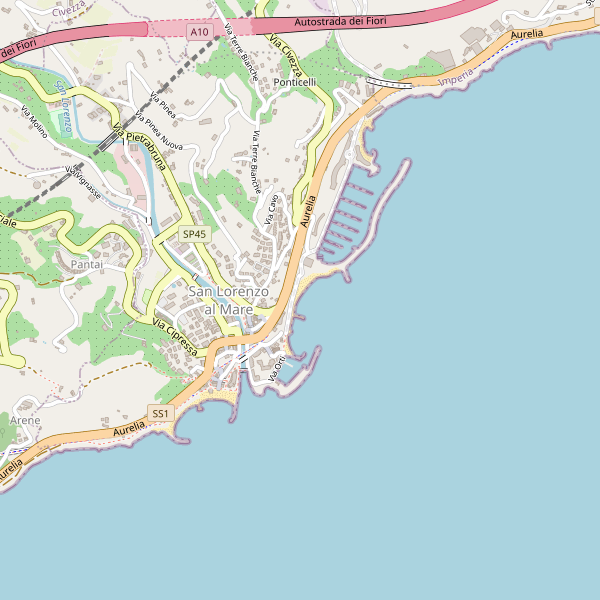 Thumbnail mappa taxi di San Lorenzo al Mare