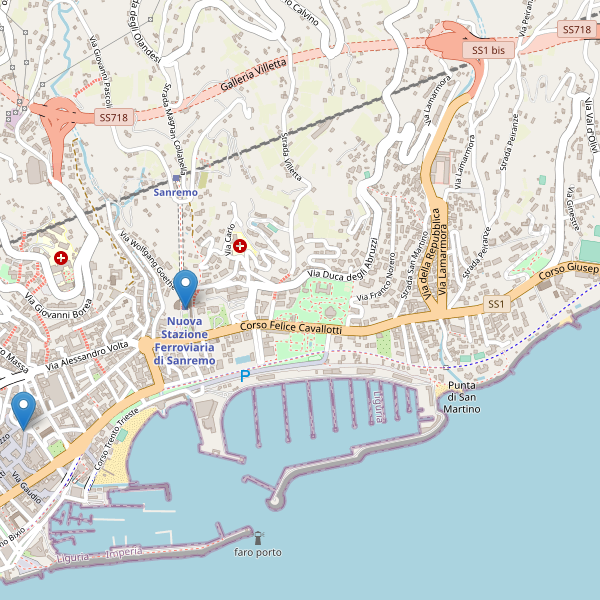 Thumbnail mappa taxi di Sanremo