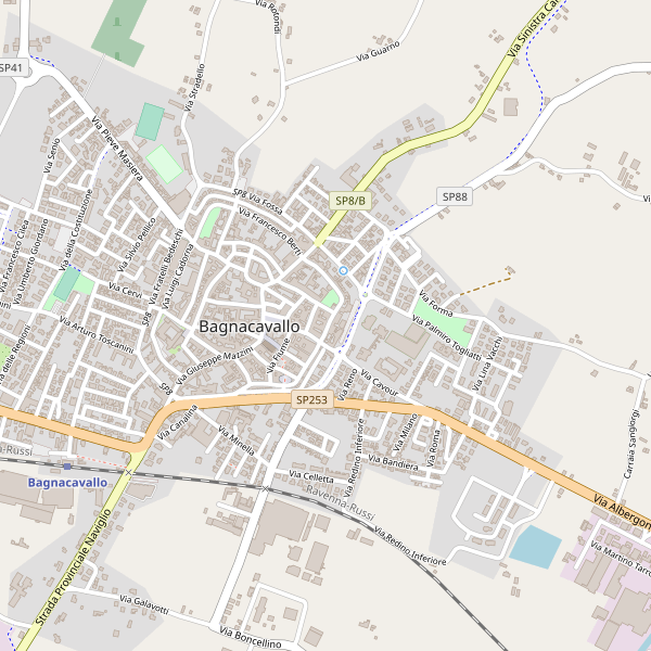 Thumbnail mappa stradale di Bagnacavallo