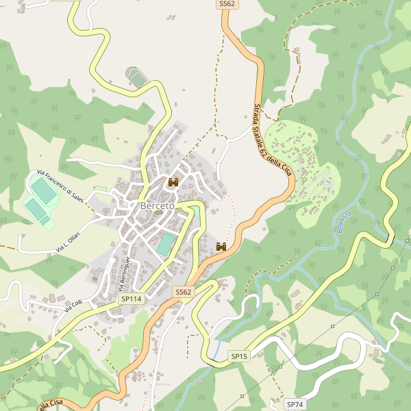 Thumbnail mappa stradale di Berceto