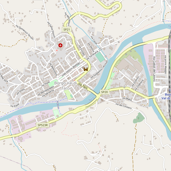Thumbnail mappa stradale di Borgo Val di Taro