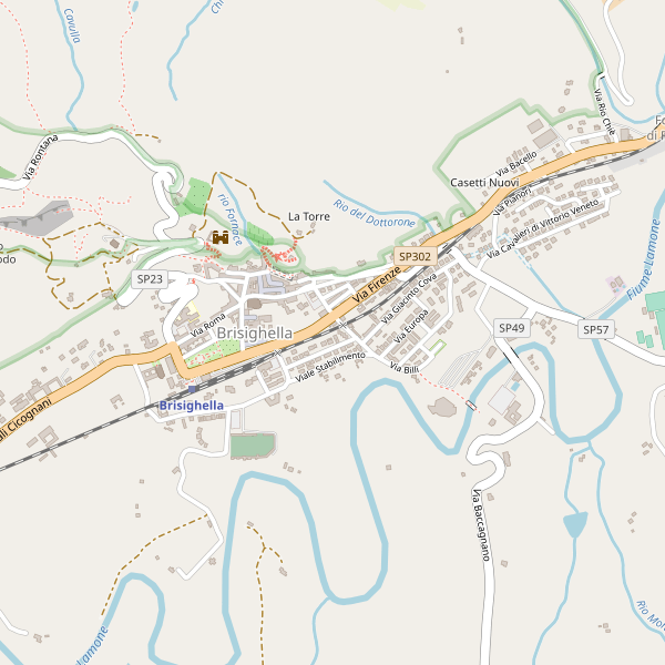Thumbnail mappa stradale di Brisighella