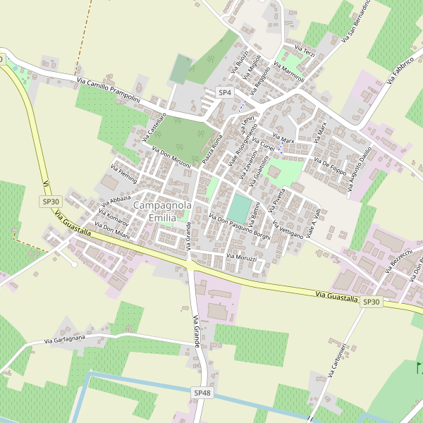 Thumbnail mappa stradale di Campagnola Emilia